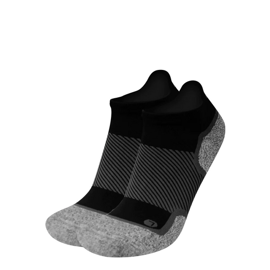 Side (left) view of OS1st Wellness Performance No Show Socks.