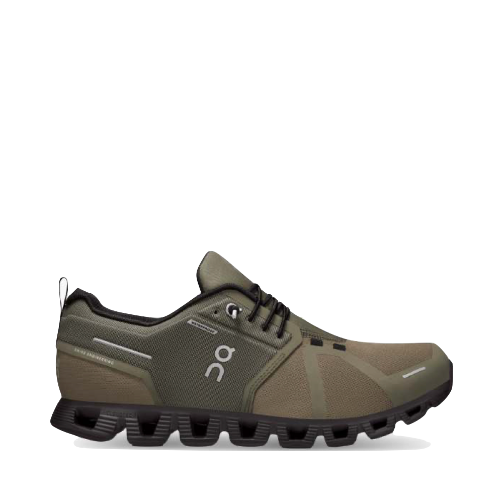 Side (right) view of On Cloud 5 Waterproof Sneaker for men.