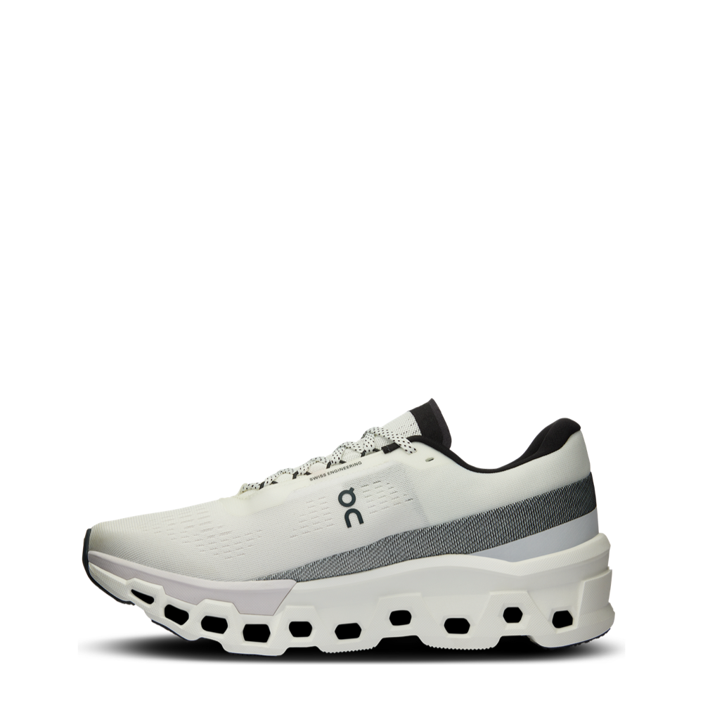 ide (left) view of On Women's Cloudmonster 2 Sneaker for women.