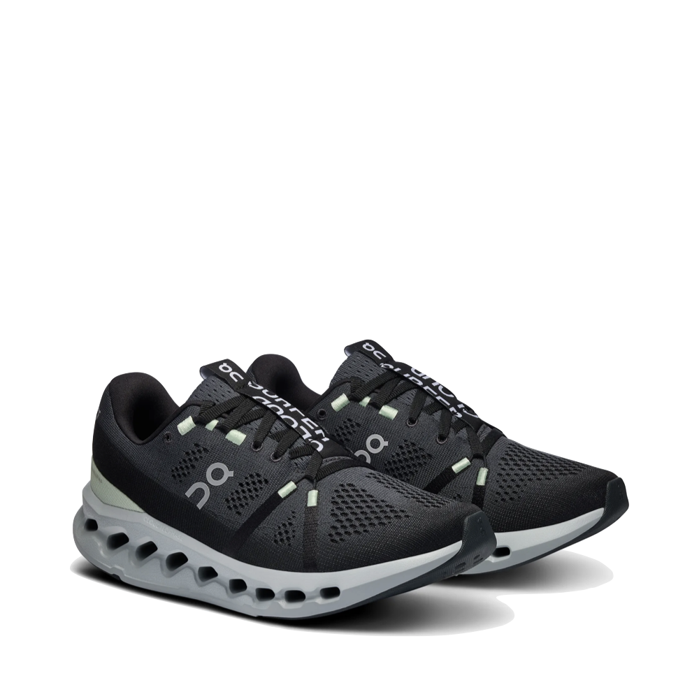 Mudguard and Toe view of On Cloudsurfer Running Sneaker for women.