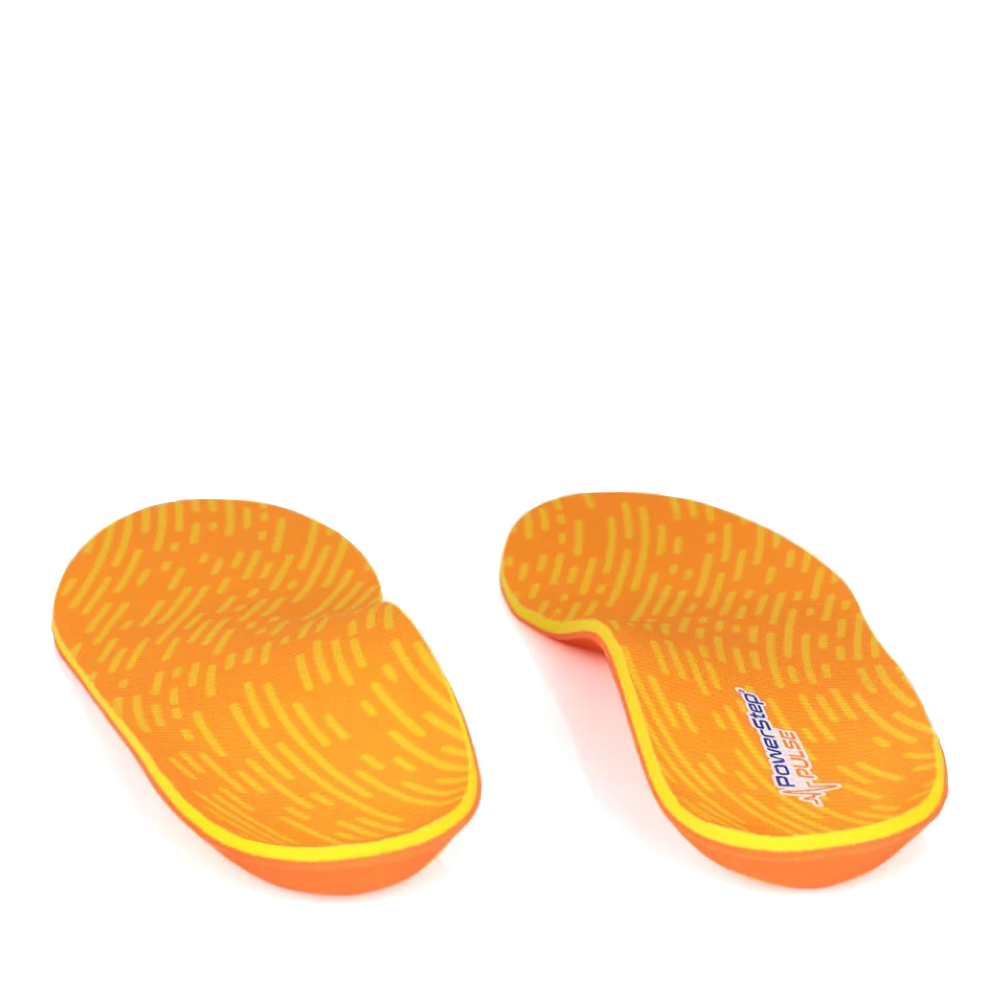 Back and front view of Powerstep Pulse Athletic Insole.