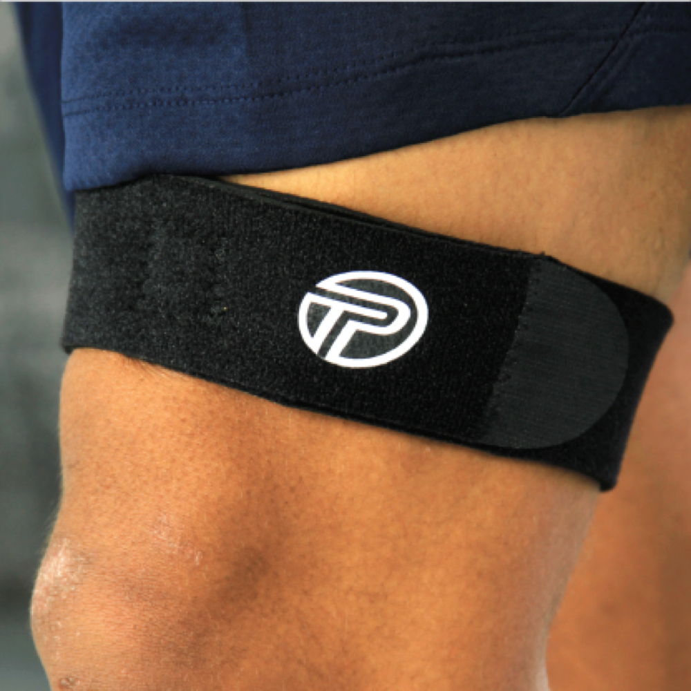 Model view of Pro Tec IT Band Compression Wrap.