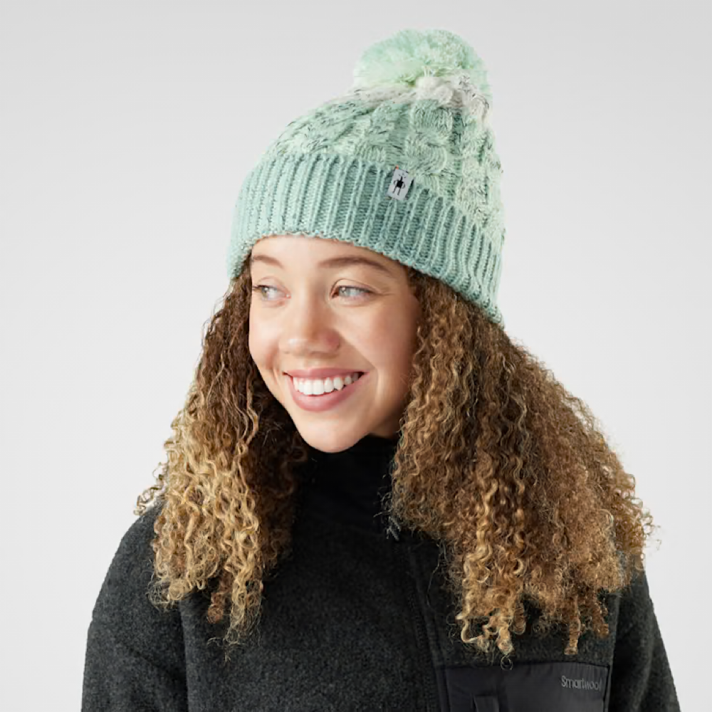 Model view of Smartwool Isto Retro Beanie.