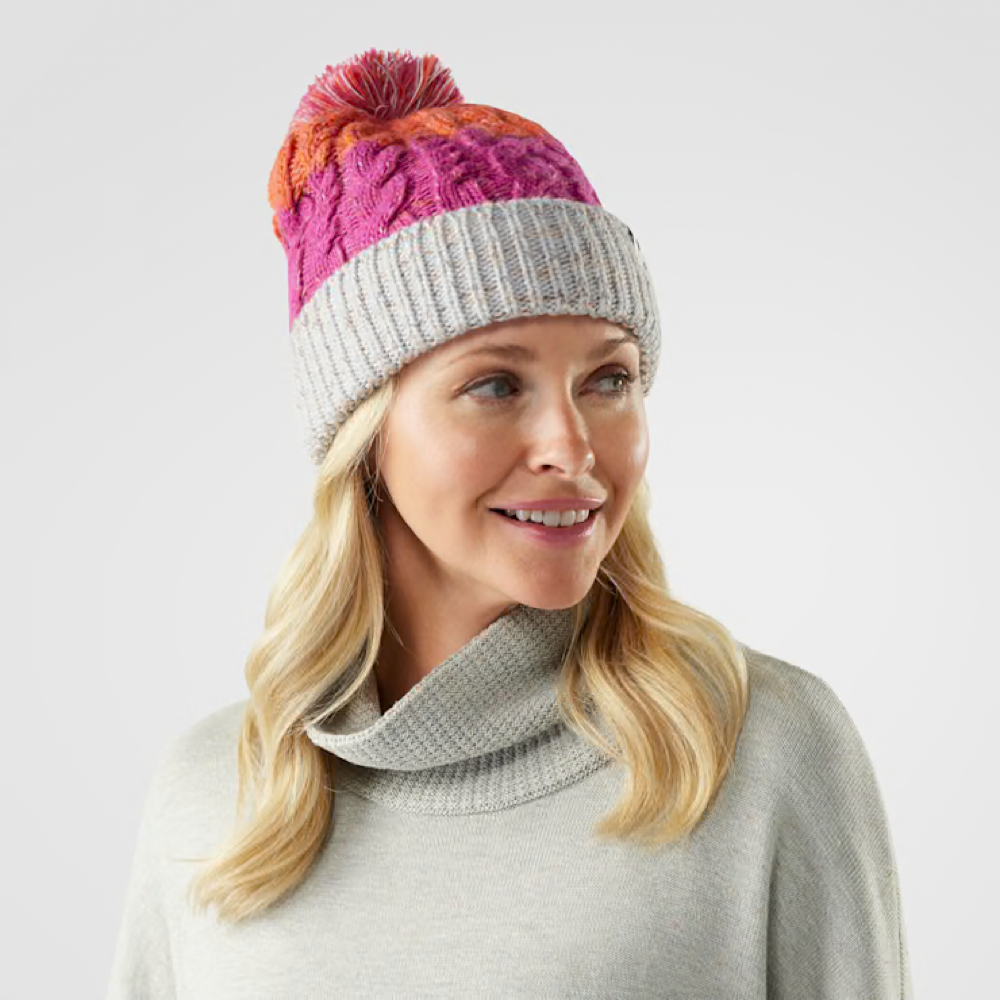 Model view of Smartwool Isto Retro Beanie.