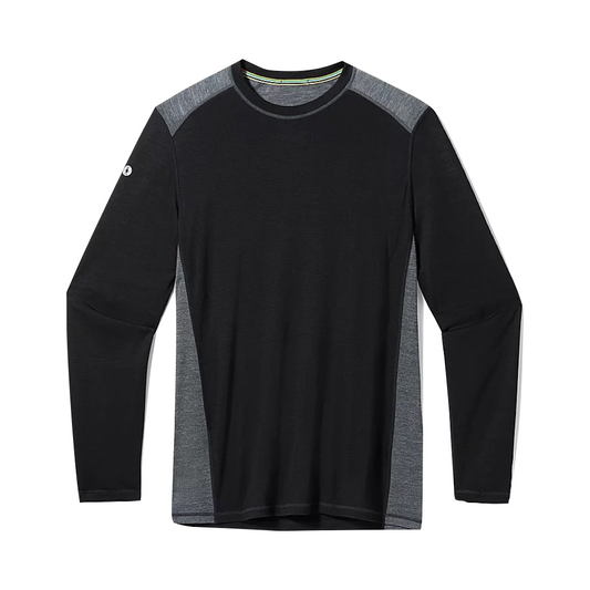 Front view of Smartwool Active Long Sleeve Tech Tee for men.