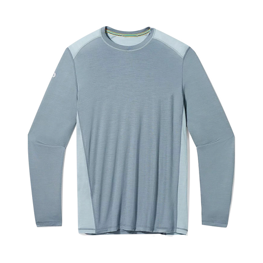 Front view of Smartwool Active Long Sleeve Tech Tee for men.
