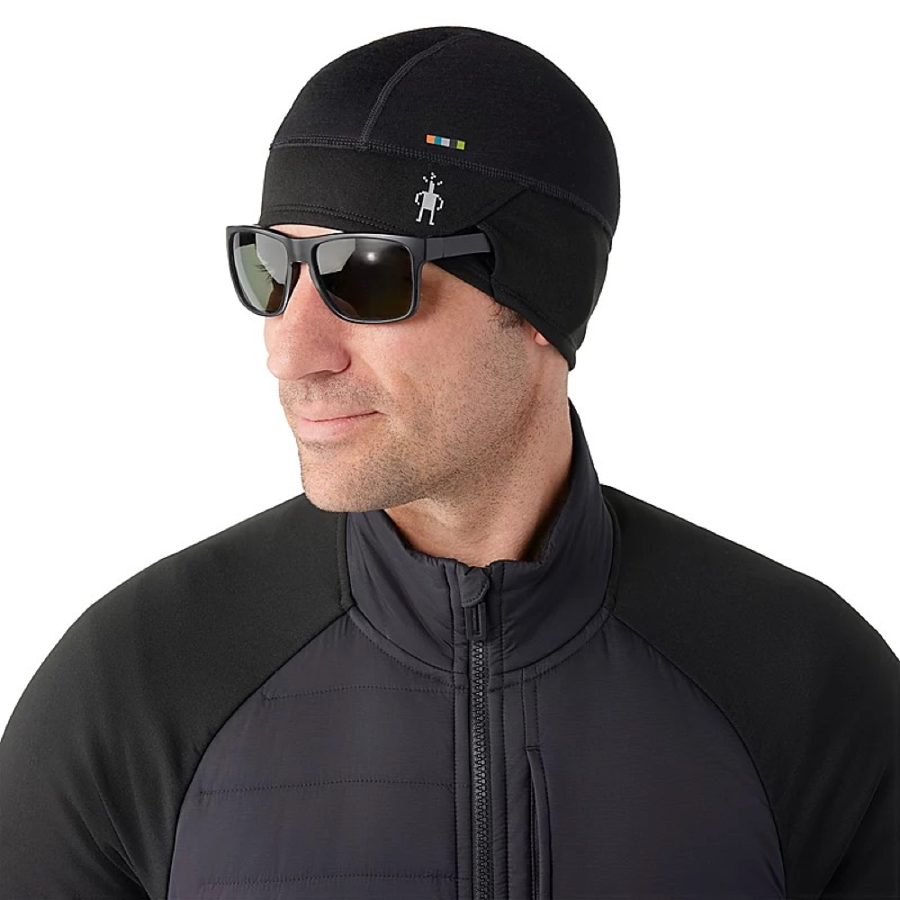 Model view of Smartwool Merino Sport Fleece Beanie.