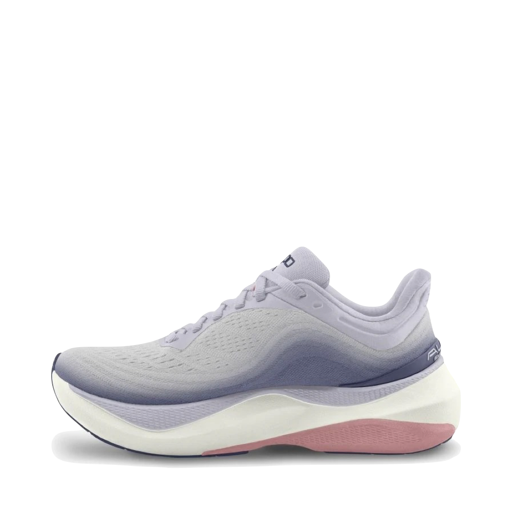 Side (left) view of Topo Aura Sneaker for women.