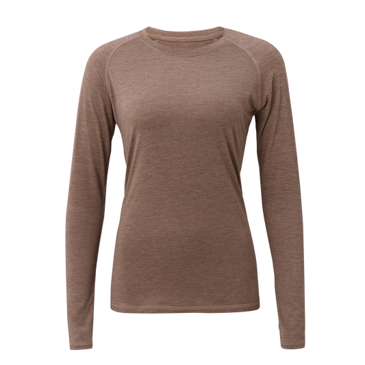 Mitten Running Co. Women's Performance Tech Long Sleeve Shirt in Antler