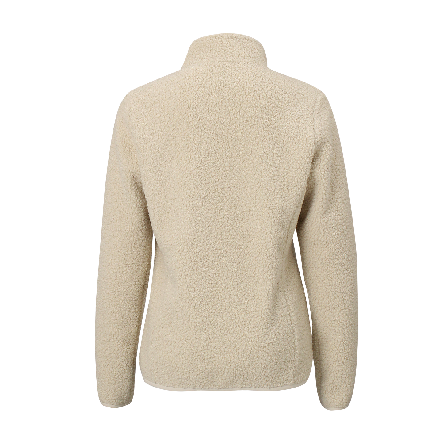 Mitten Running Co. Women's Sherpa Fleece Jacket in Bone White