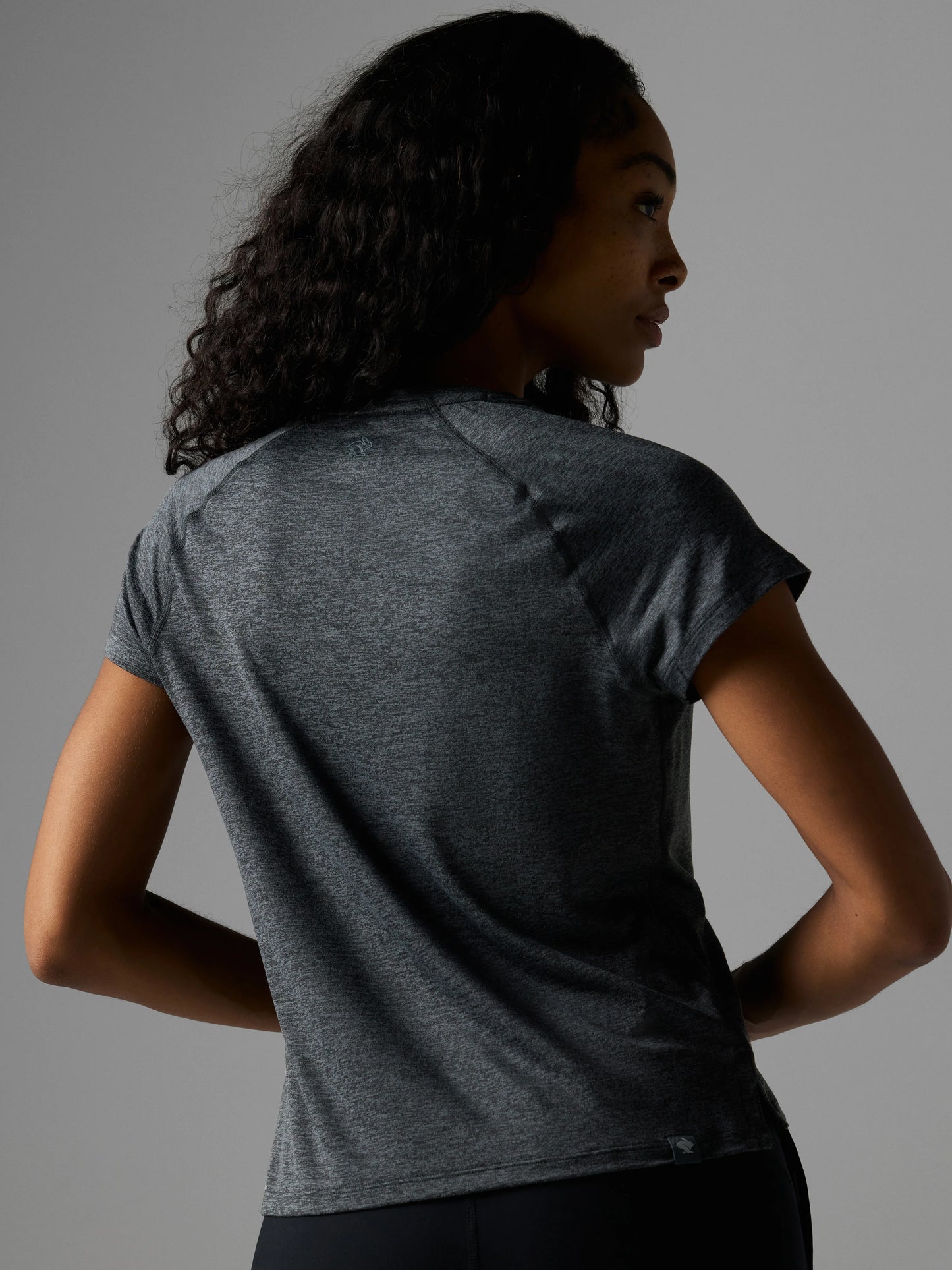 Rabbit Women's EZ Tee Short Sleeved Top in Black Charcoal
