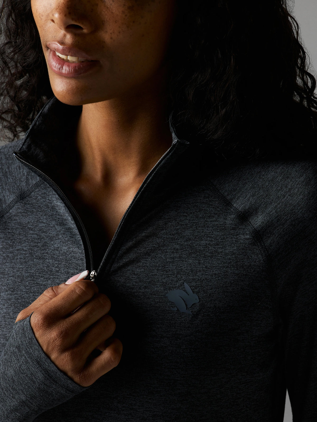 Rabbit Women's EZ Zip in Black Charcoal
