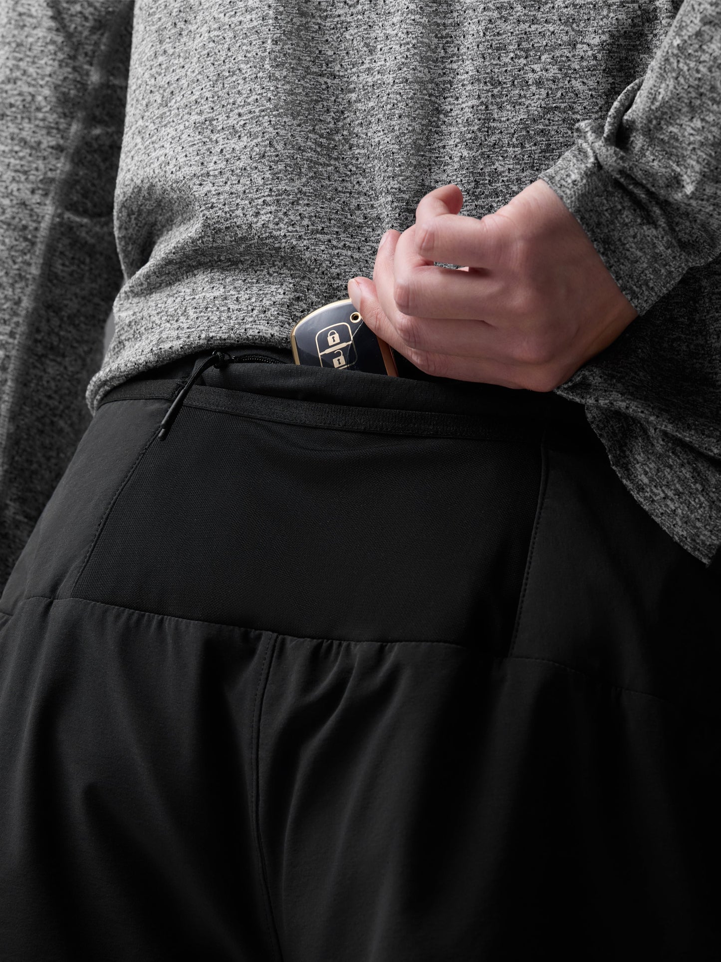 Rabbit Men's Stashems 5" Running Shorts in Black