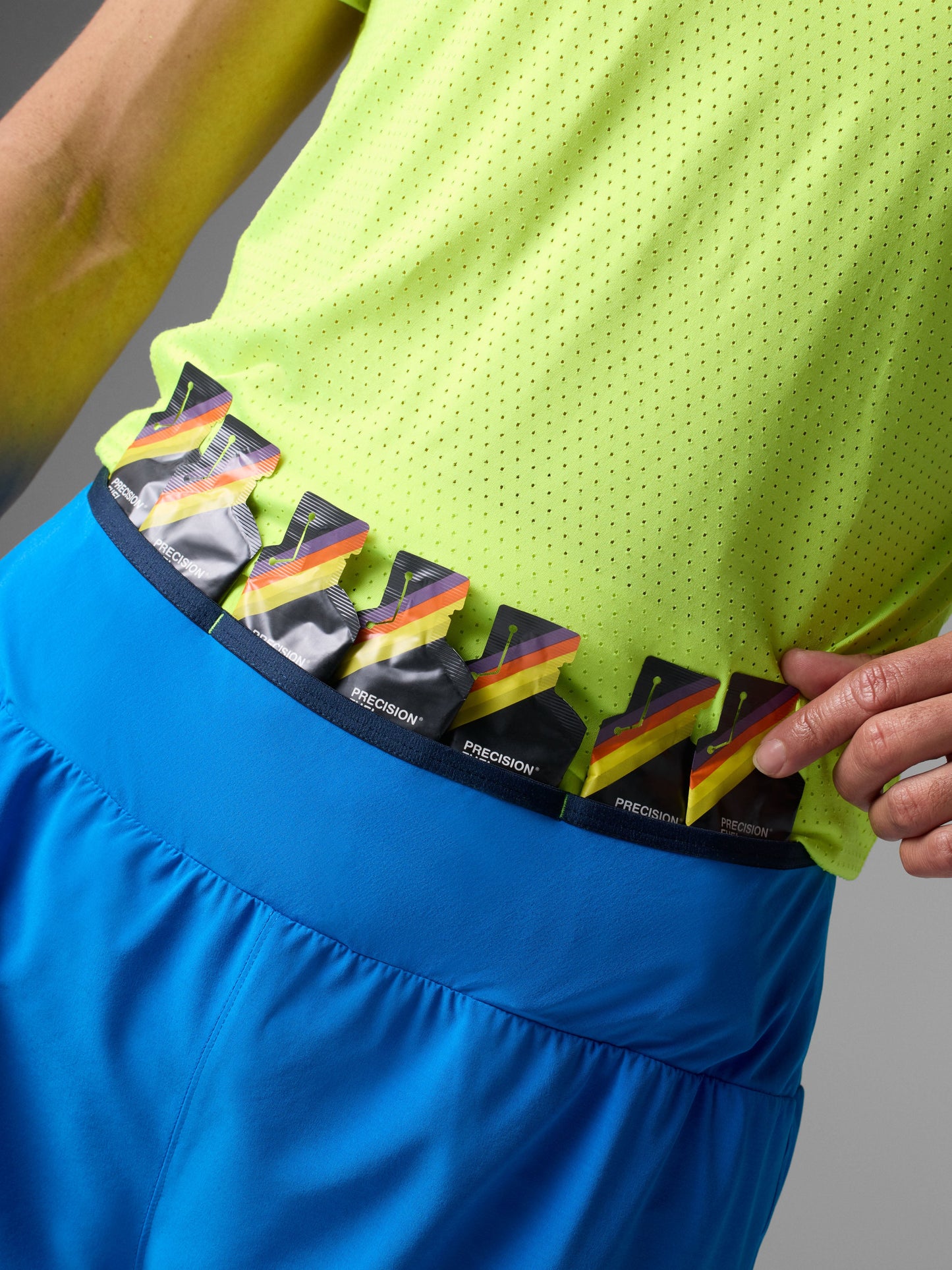 Rabbit Men's Stashems 5" Running Shorts in Electric Blue
