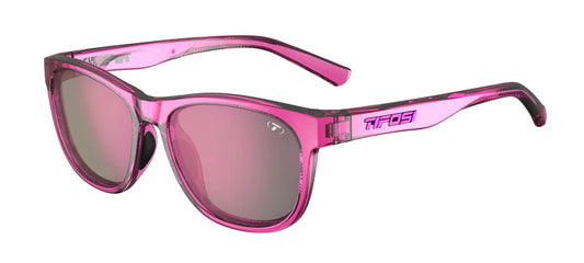 Tifosi Swank Sunglasses in Purple Punch Frame - Smoke Tint with Purple Mirror Lenses
