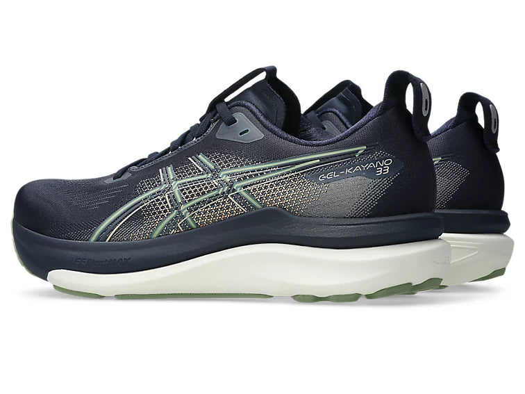 Asics Men's Gel-Kayano 33 Sneaker in Midnight/Khaki Green