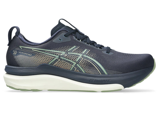 Asics Men's Gel-Kayano 33 Sneaker in Midnight/Khaki Green