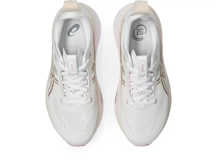 Asics Women's Gel-Kayano 33 Sneaker in White/Hazy Lilac