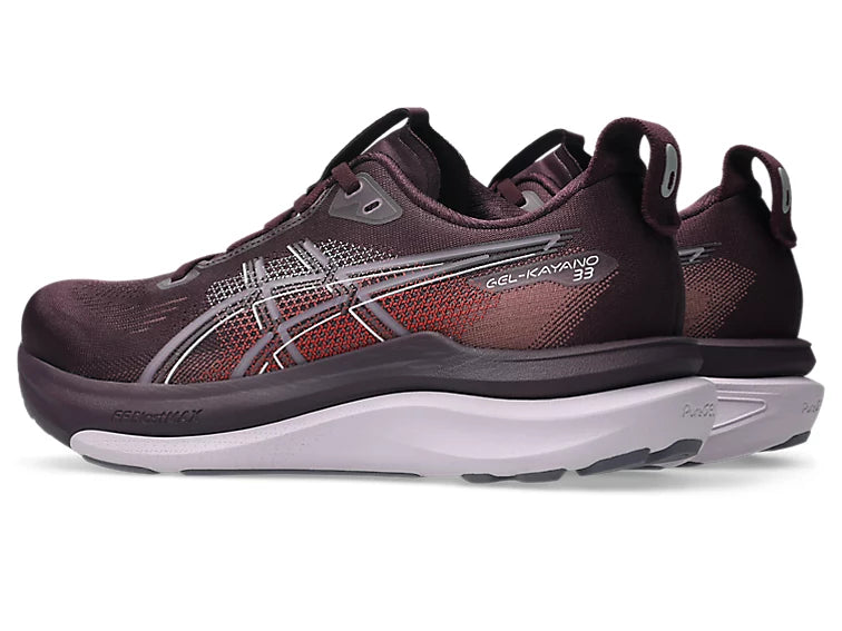 Asics Women's Gel-Kayano 33 Sneaker in Dark Aubergine/Dahlia