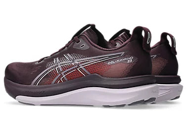 Asics Women's Gel-Kayano 33 Sneaker in Dark Aubergine/Dahlia