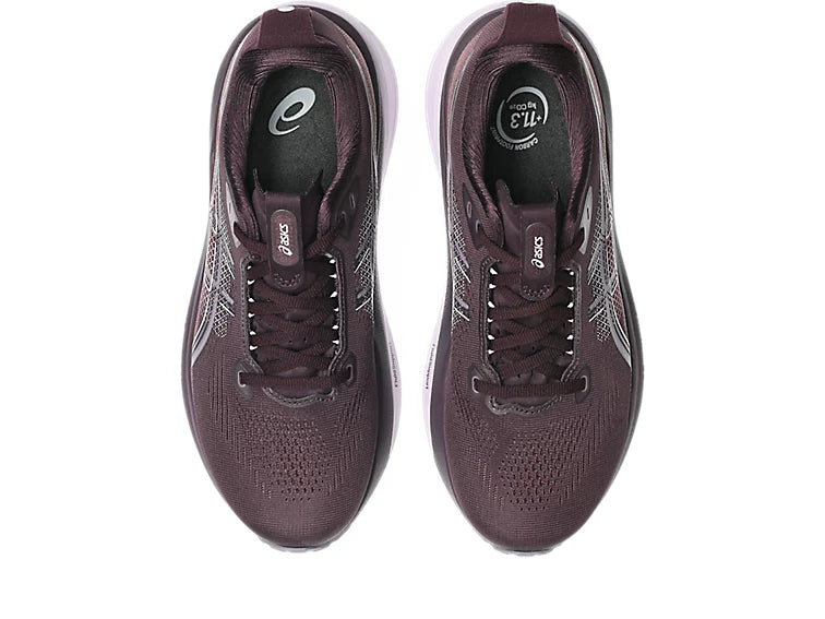 Asics Women's Gel-Kayano 33 Sneaker in Dark Aubergine/Dahlia