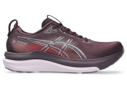 Asics Women's Gel-Kayano 33 Sneaker in Dark Aubergine/Dahlia