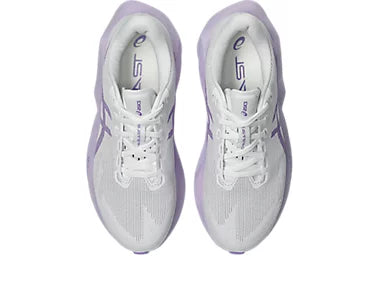 Asics Women's Novablast 6 Sneaker in White/Murasaki