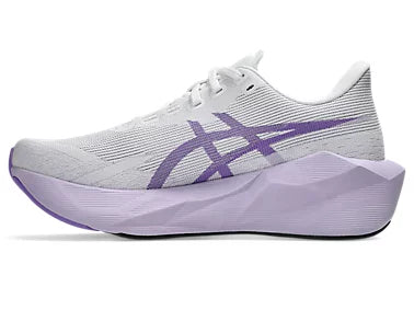Asics Women's Novablast 6 Sneaker in White/Murasaki