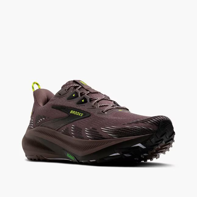 Brooks Men's Ghost Trail Sneaker in Brown/Black/Nightlife