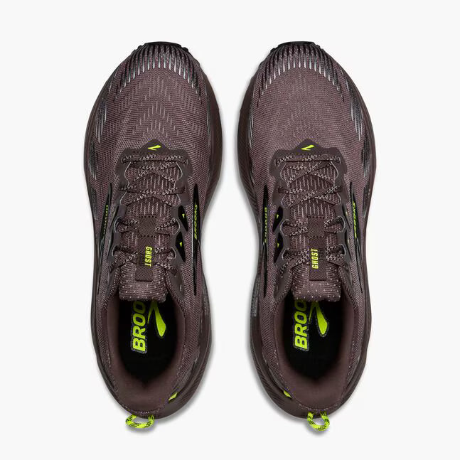 Brooks Men's Ghost Trail Sneaker in Brown/Black/Nightlife