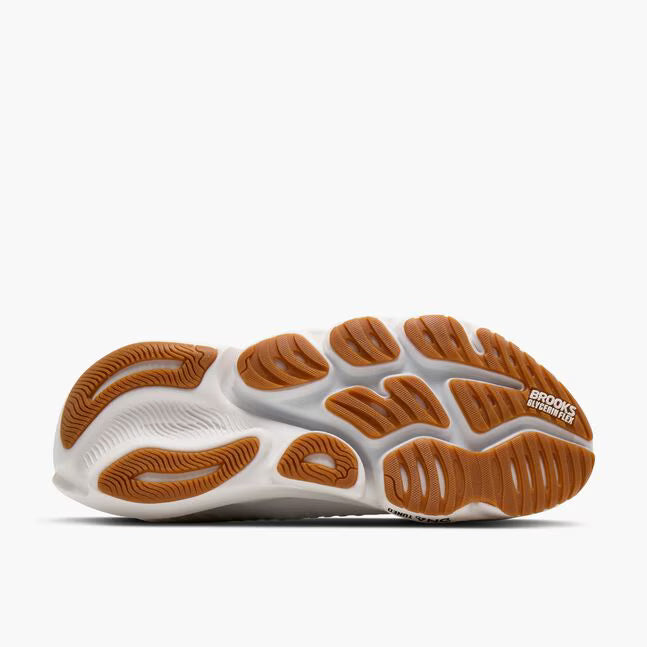Brooks Men's Glycerin Flex Sneaker in White/Black/Gum