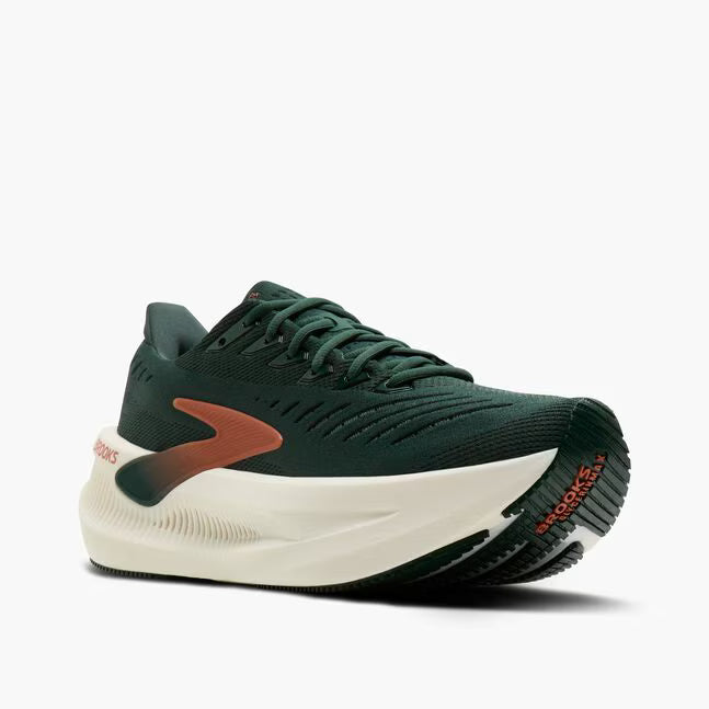 Brooks Men's Glycerin Max 2 Sneaker in Dark Spruce/Bombay Brown/Clear