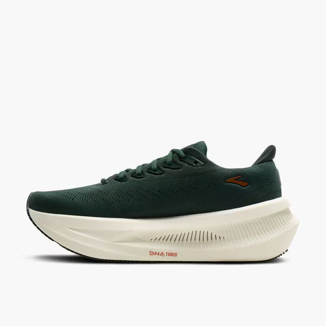 Brooks Men's Glycerin Max 2 Sneaker in Dark Spruce/Bombay Brown/Clear