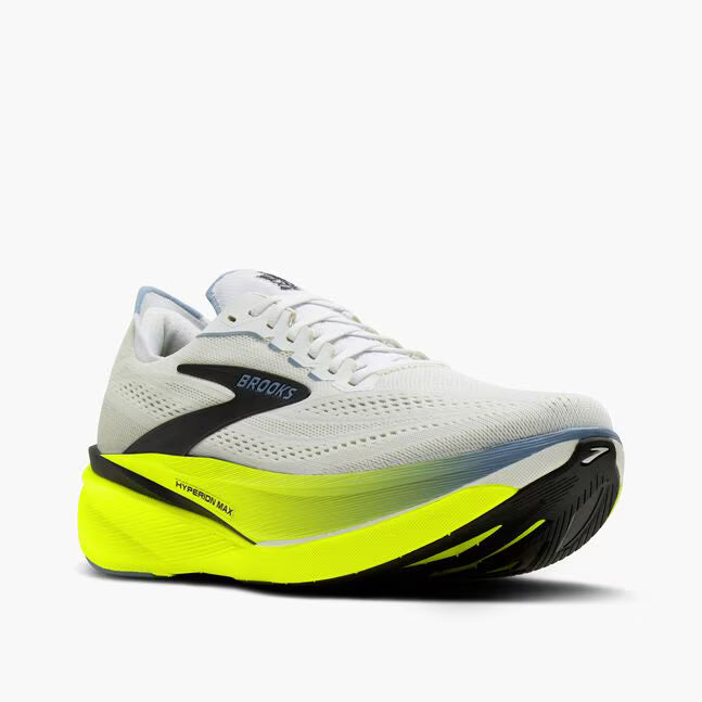Brooks Men's Hyperion Max 4 Sneaker in White/Blue/Nightlife