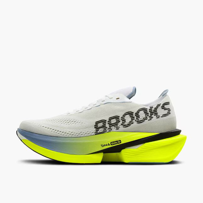 Brooks Men's Hyperion Max 4 Sneaker in White/Blue/Nightlife