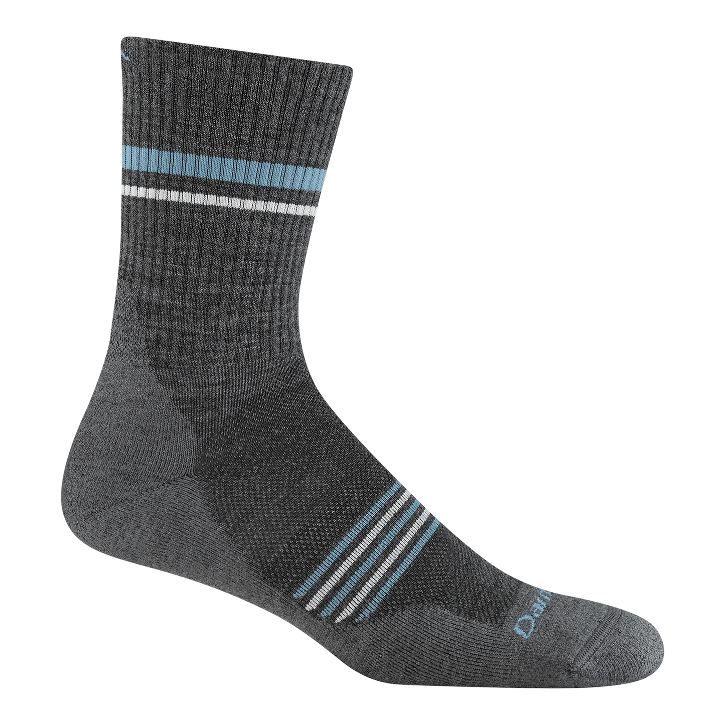 Darn Tough Men's Element Micro Crew Lightweight Running Socks in Gray