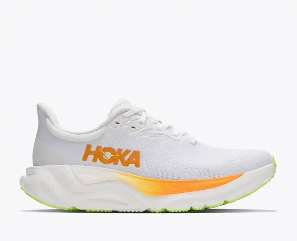 Hoka Women's Arahi 8 Sneaker in Frost/Solar Flare