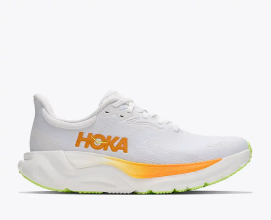 Hoka Women's Arahi 8 Sneaker in Frost/Solar Flare