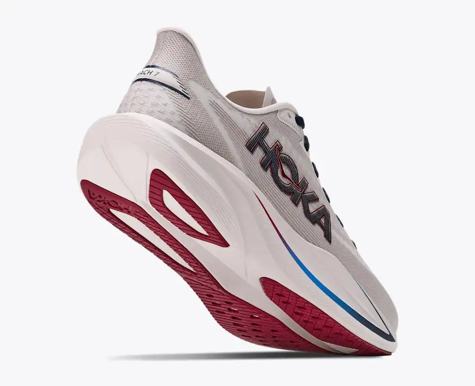 Hoka Men's Mach 7 Sneaker in Putty/Grout