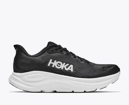 Hoka Women's Clifton 11 Sneaker in Black/White
