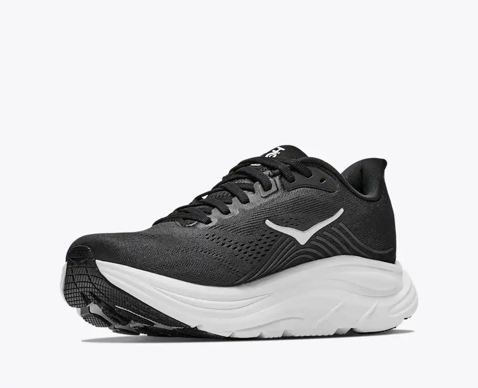 Hoka Women's Clifton 11 Sneaker in Black/White
