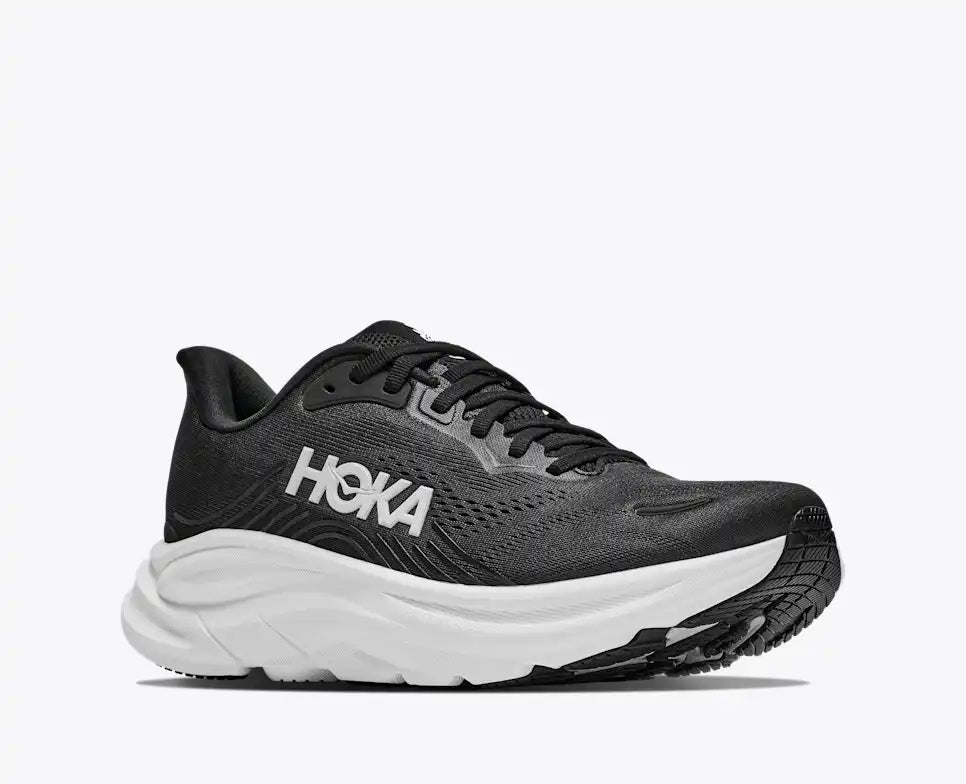 Hoka Women's Clifton 11 Sneaker in Black/White