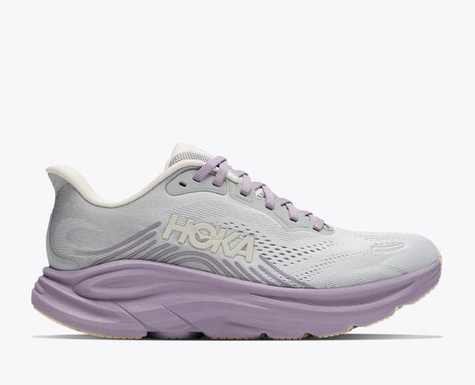 Hoka Women's Clifton 11 Sneaker in Stardust/Mellow Lilac