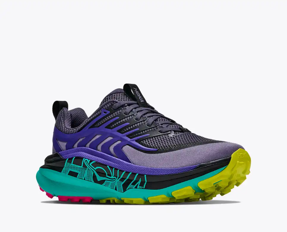Hoka Women's Stinson 8 Sneaker in Squid Ink/Electric Aqua