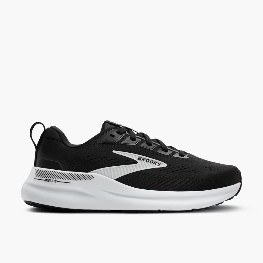 Brooks Women's Ariel GTS 26 Sneaker in Black/Grey/White