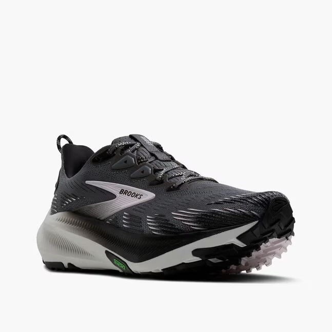 Brooks Women's Ghost Trail Sneaker in Poppy Seed/Black/Pink