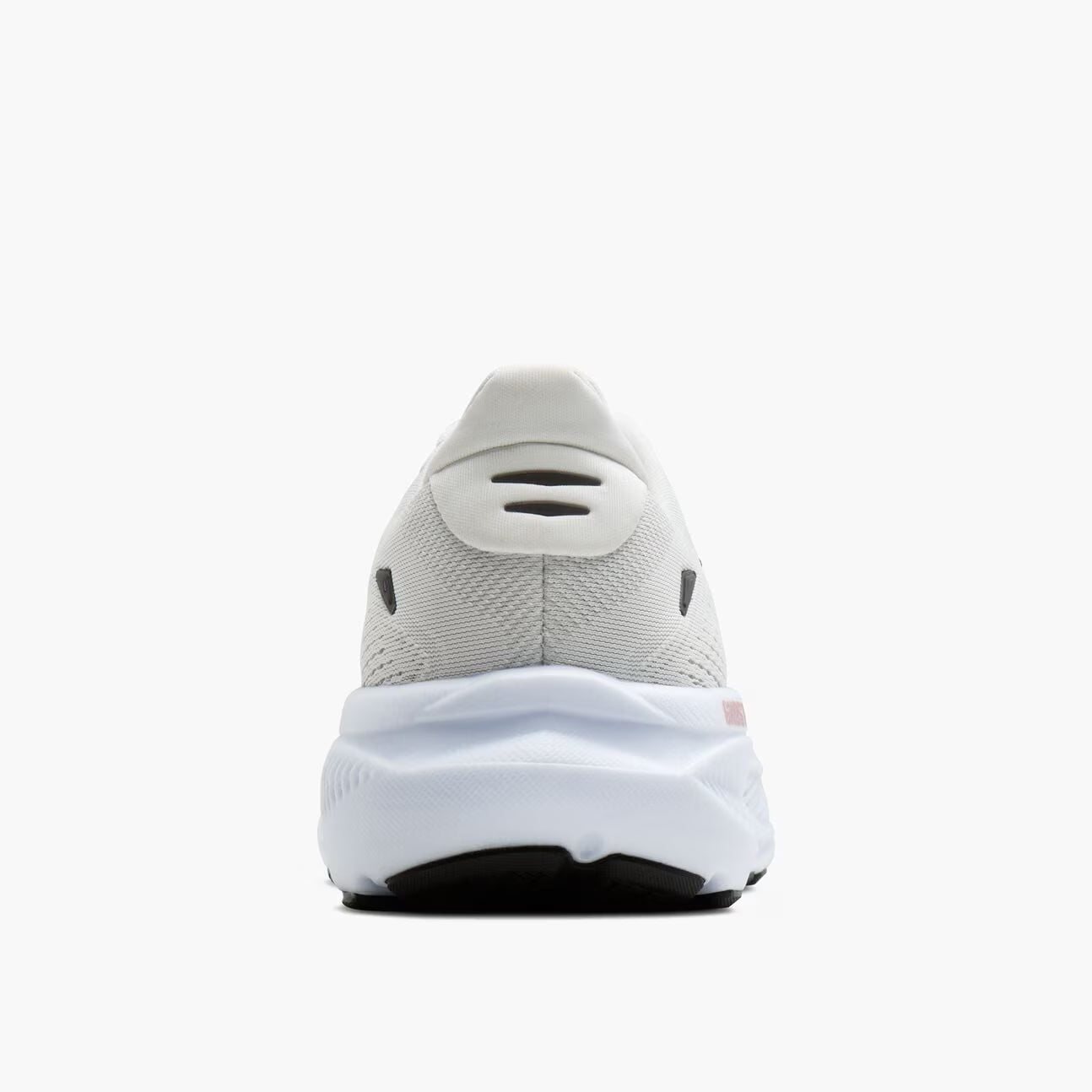 Brooks Women's Ghost 18 Sneaker in White/Black/Rose Gold