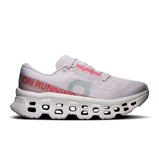 On Women's Cloudmonster 3 Sneaker in Ether/Ivory