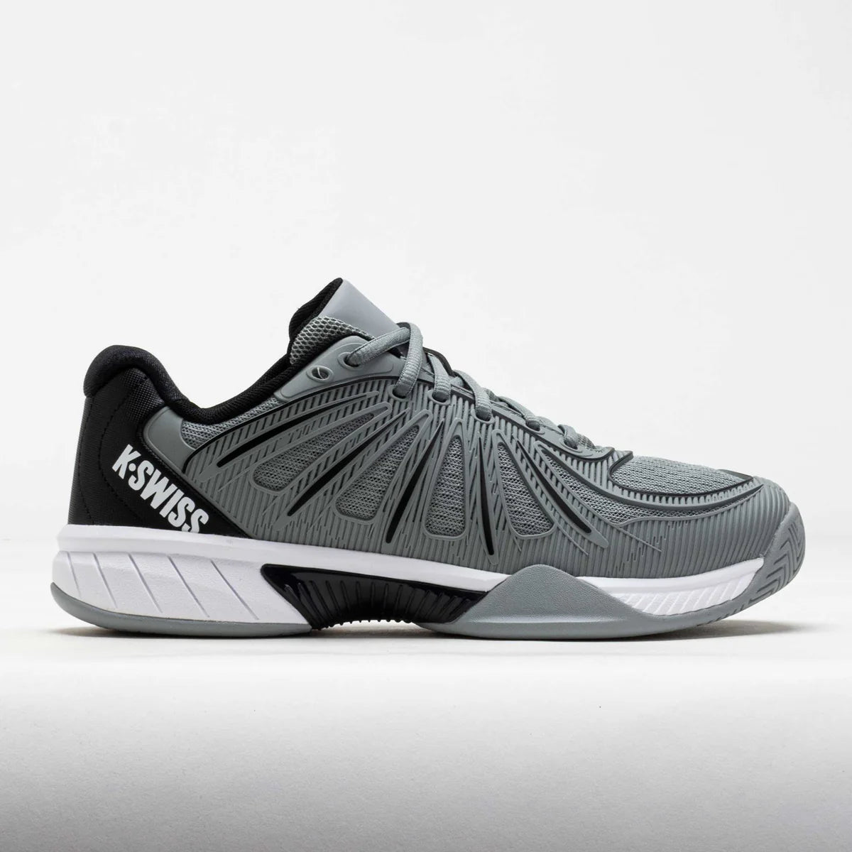 K-Swiss Men's Express Light Pickleball 2 Count Sneaker in Ultimate Gray/White/Black