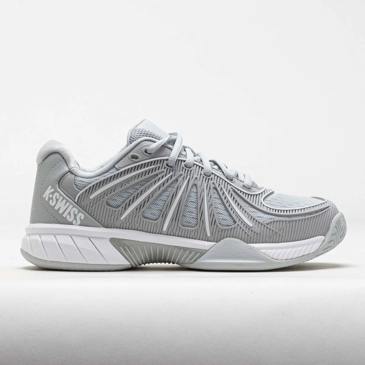 K-Swiss Women's Express Light Pickleball 2 Court Sneaker in Glacier Gray/White